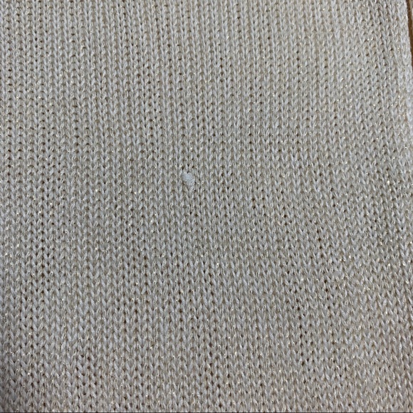 2/$20 VanHeusen Gold Metallic Cream Long Sleeve Sweater - Picture 8 of 8